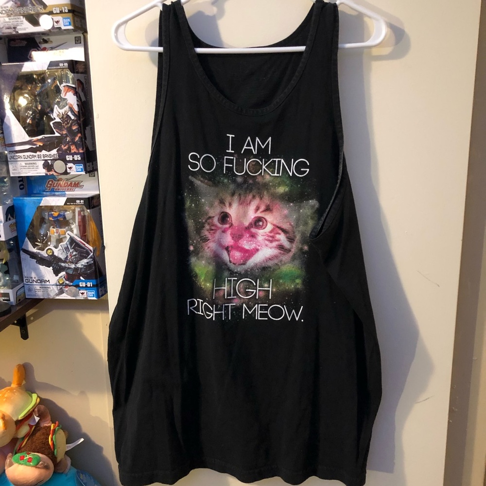 High kitty tank top USXL